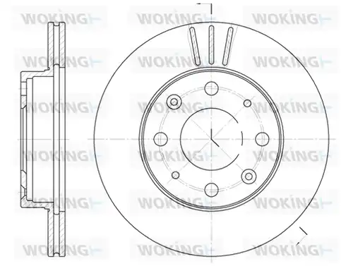 спирачен диск WOKING D6368.10