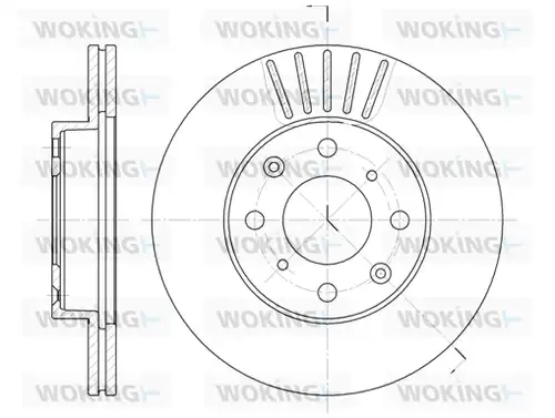 спирачен диск WOKING D6369.10