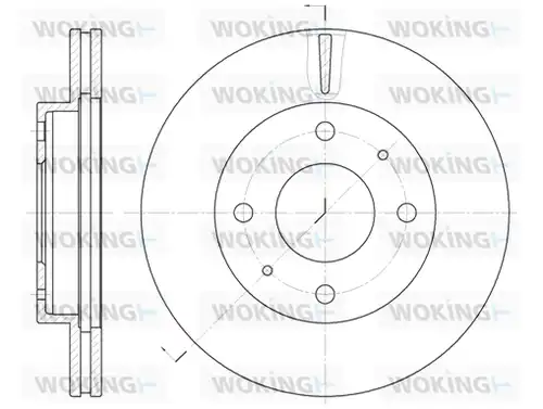 спирачен диск WOKING D6376.10