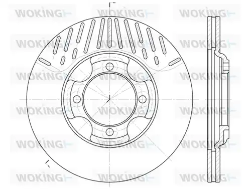 спирачен диск WOKING D6381.10