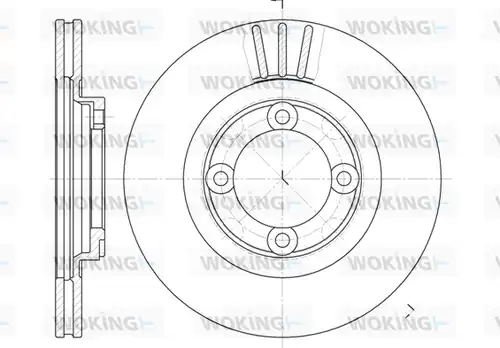 спирачен диск WOKING D6385.10