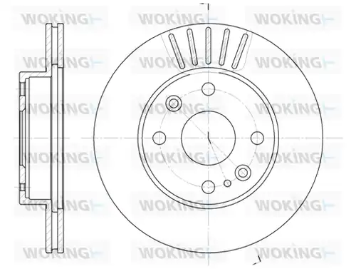 спирачен диск WOKING D6386.10