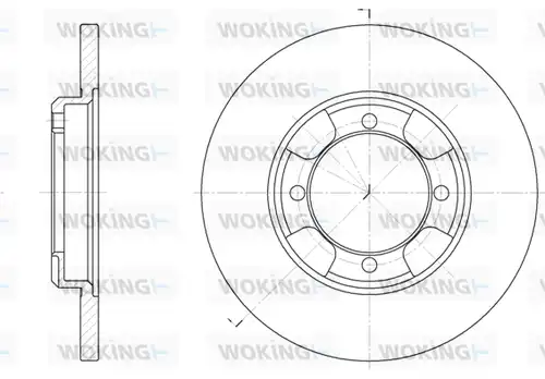 спирачен диск WOKING D6388.00