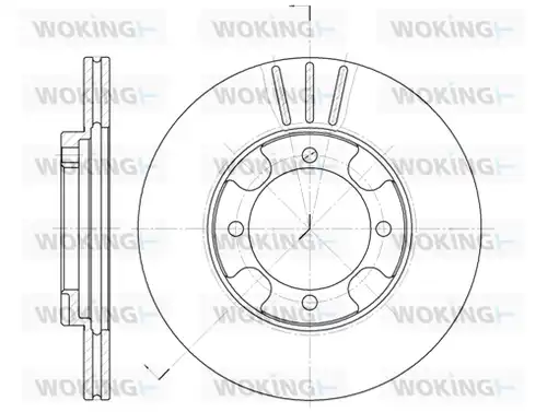 спирачен диск WOKING D6389.10