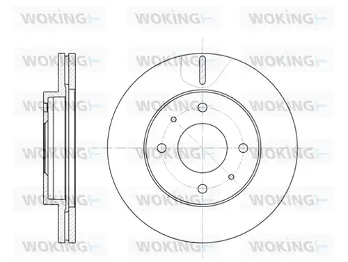 спирачен диск WOKING D6391.10