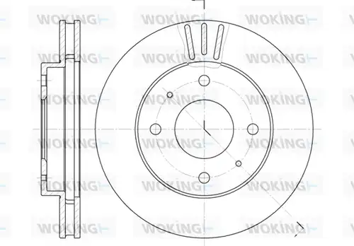 спирачен диск WOKING D6394.11