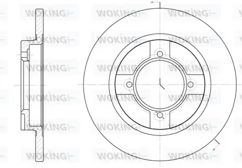 спирачен диск WOKING D6396.00