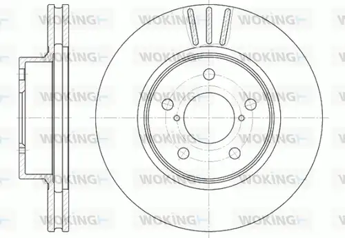 спирачен диск WOKING D6397.10