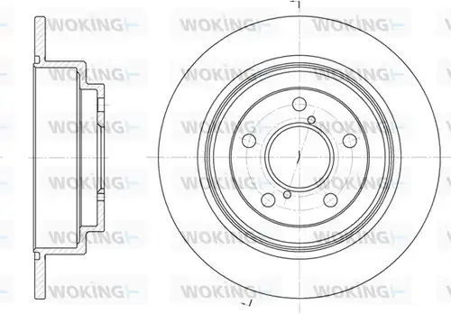 спирачен диск WOKING D6398.00