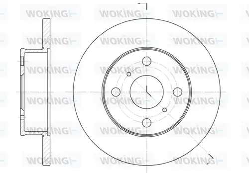 спирачен диск WOKING D6401.00