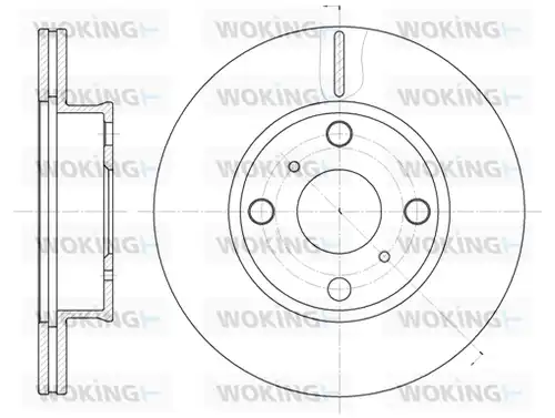спирачен диск WOKING D6402.10