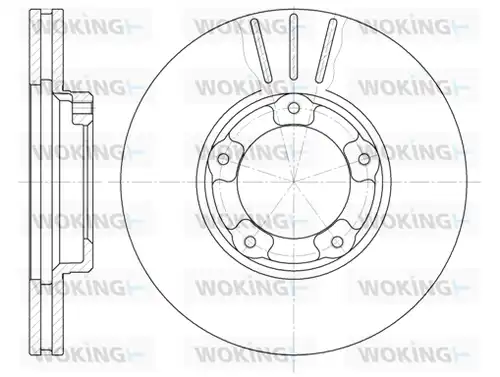 спирачен диск WOKING D6405.10