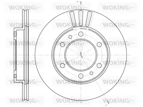 спирачен диск WOKING D6408.10