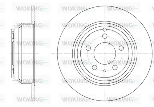 спирачен диск WOKING D6411.00