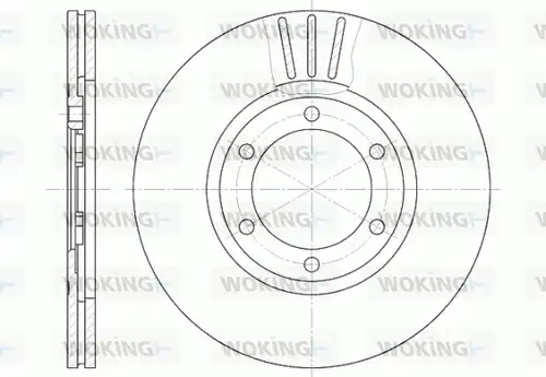 спирачен диск WOKING D6413.10