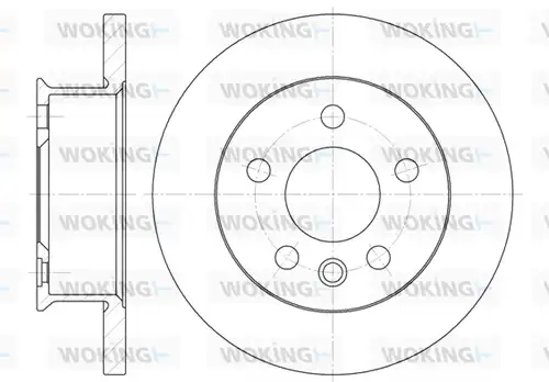 спирачен диск WOKING D6414.00