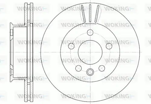 спирачен диск WOKING D6416.10