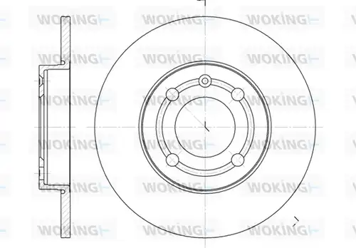 спирачен диск WOKING D6418.00