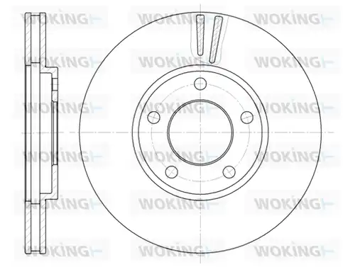 спирачен диск WOKING D6419.10