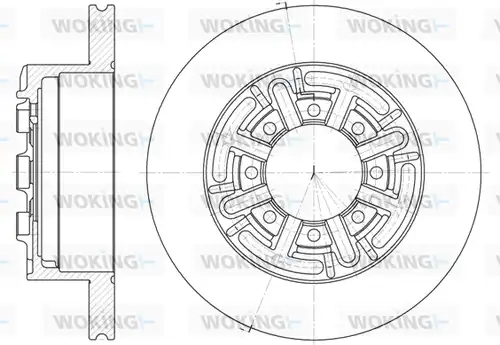 спирачен диск WOKING D6420.00