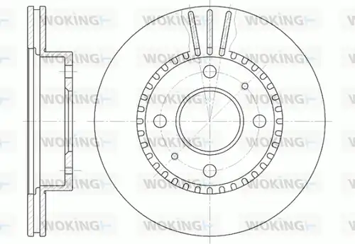 спирачен диск WOKING D6423.10