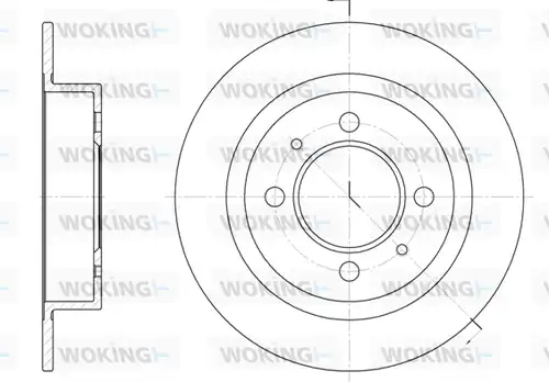 спирачен диск WOKING D6424.00