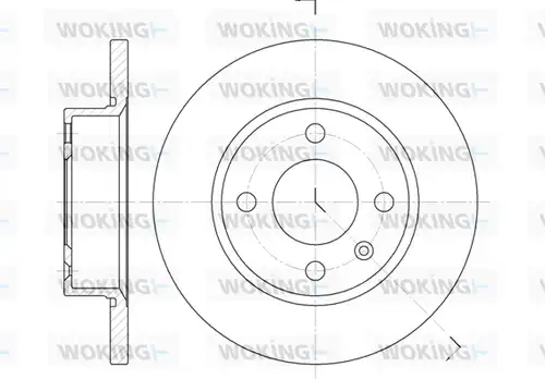 спирачен диск WOKING D6425.00