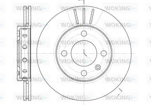 спирачен диск WOKING D6426.10