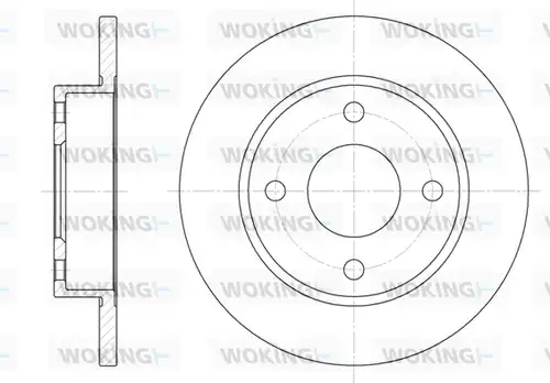 спирачен диск WOKING D6427.00