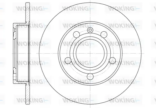 спирачен диск WOKING D6429.00