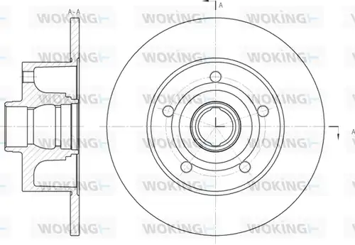 спирачен диск WOKING D6431.00