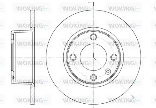 спирачен диск WOKING D6433.00