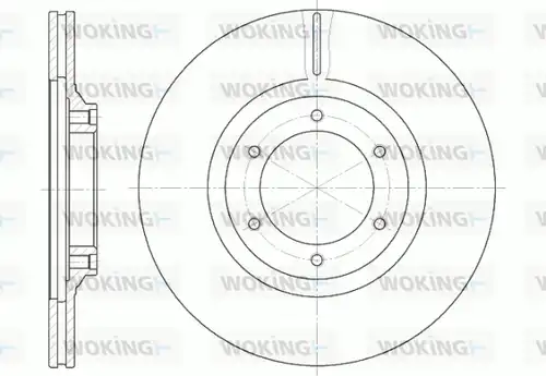 спирачен диск WOKING D6434.10