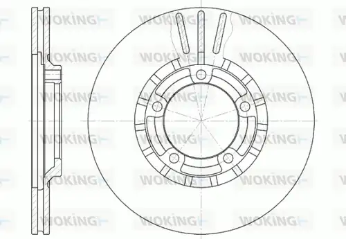 спирачен диск WOKING D6437.10