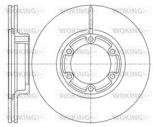 спирачен диск WOKING D6438.10