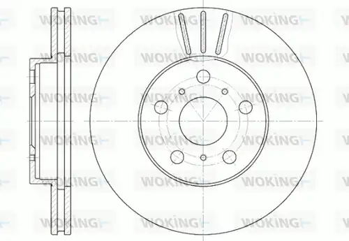 спирачен диск WOKING D6439.10