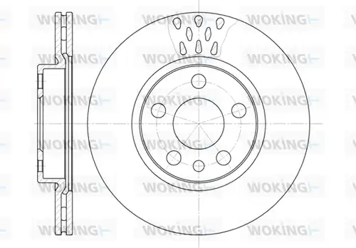 спирачен диск WOKING D6442.11