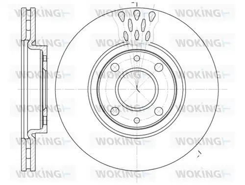 спирачен диск WOKING D6443.10