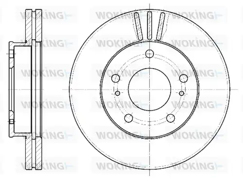 спирачен диск WOKING D6444.10