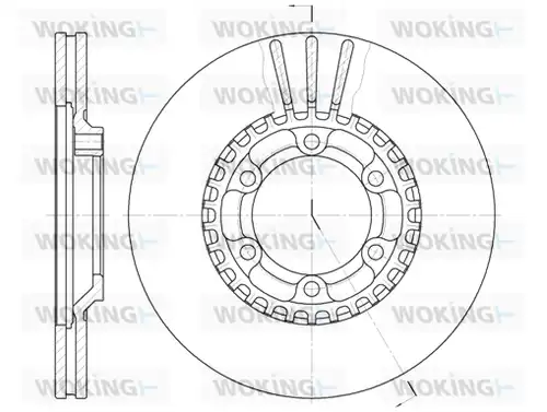 спирачен диск WOKING D6446.10