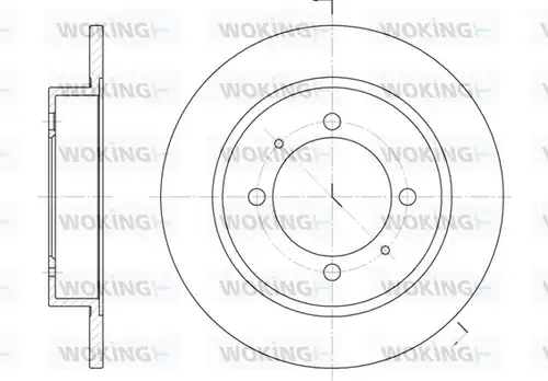 спирачен диск WOKING D6447.00