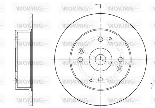 спирачен диск WOKING D6448.00