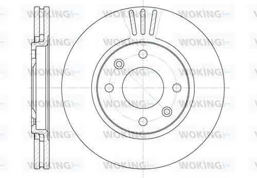 спирачен диск WOKING D6449.10