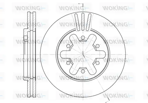 спирачен диск WOKING D6450.10