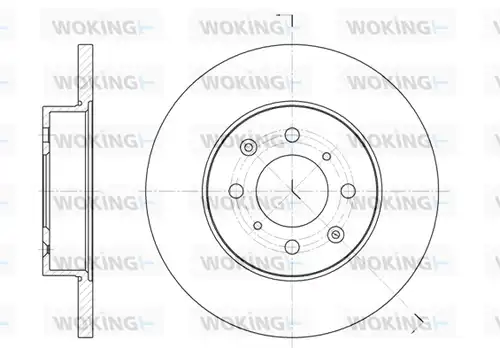 спирачен диск WOKING D6451.00