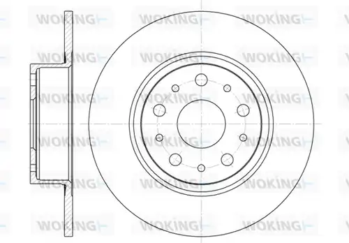 спирачен диск WOKING D6457.00