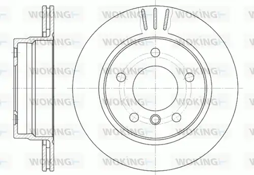 спирачен диск WOKING D6458.10