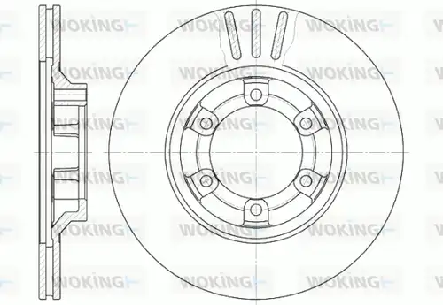 спирачен диск WOKING D6459.10