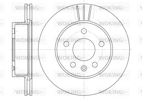 спирачен диск WOKING D6460.10