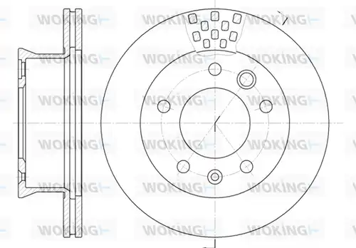 спирачен диск WOKING D6461.10